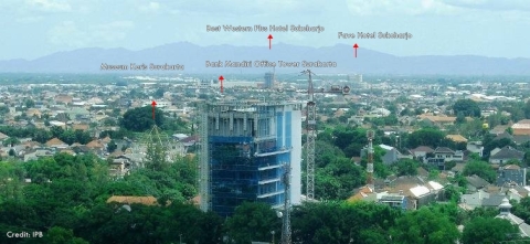 Skyline Kota Solo dari Solo Paragon Hotel Oleh IPB